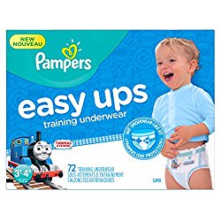 Pampers Boys Easy Ups Training Underwear, 3T-4T (Size 5), 72 Count