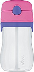 THERMOS FOOGO 11-Ounce Straw Bottle, Pink/Purple