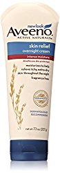 Aveeno Active Naturals Skin Relief Overnight Cream, Fragrance Free, 7.3 Ounce