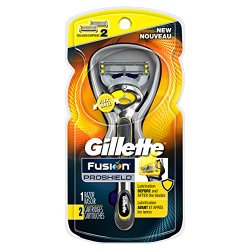 Gillette Fusion Proshield Men’s Razor with Flexball Handle and Razor Blade Refills, 2 Count