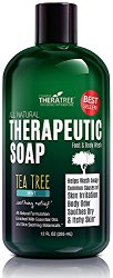 Oleavine Antifungal Soap with Tea Tree and Neem for Body, 12 oz