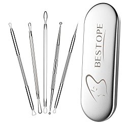 TAYTHI Bestope Blackhead Remover Pimple Acne Extractor Tool Best Comedone Removal Kit