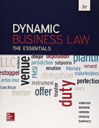 Dynamic Business Law: The Essentials, 3dr Edition