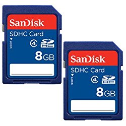 SanDisk 8GB Class 4 SDHC Flash Memory Card – 2 Pack SDSDB2L-008G-B35