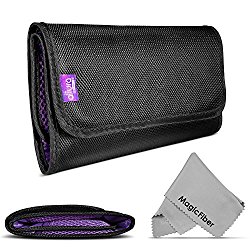 6 Pocket Filter Wallet Case for Round or Square Filters + Premium MagicFiber Microfiber Cleaning Cloth
