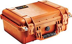 Pelican 1450 Case with Foam for Camera (Orange)
