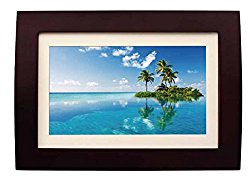 Sylvania SDPF1089 10-Inch LED Multimedia Wood Finished Digital Photo Frame with Remote Control and 2 GB Built in Memory (Brown)