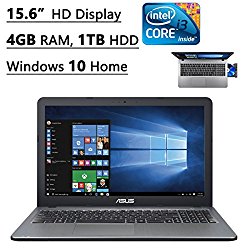 Asus X540LA-SI30205P 15.6-Inch Laptop (Intel Core i3, 4GB Memory,1TB Hard Drive, Windows 10 Home), Silver