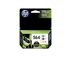 HP 564 Cyan, Magenta & Yellow Original Ink Cartridges, 3 pack (N9H57FN)