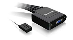 IOGEAR 4-Port USB Cable KVM Switch GCS24U (Black)