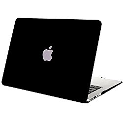 Mosiso Ultra Slim Soft-Touch Plastic See Through Hard Shell Snap On Case for MacBook Air 13.3-Inch (A1466 & A1369) – Black