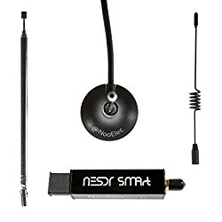 NooElec NESDR SMArt – Premium RTL-SDR w/ Aluminum Enclosure, 0.5PPM TCXO, SMA Input & 3 Antennas. RTL2832U & R820T2-Based Software Defined Radio.