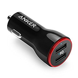 Anker 24W Dual USB Car Charger PowerDrive 2 for Apple iPhone 6s / 6s Plus, iPad Air 2, iPad Pro, iPad mini; Samsung Galaxy Note Series, S Series & Edge Models; LG G4 / G5; Google Nexus; and Other iOS and Android Devices