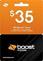 Boost Mobile $35 Reboost Refill Card (Mail delivery)