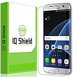 Galaxy S7 Edge Screen Protector, IQ Shield LiQuidSkin Full Coverage Screen Protector for Galaxy S7 Edge HD Clear Anti-Bubble Film – with
