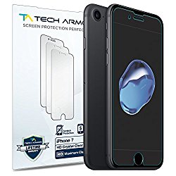 iPhone 7 Screen Protector, Tech Armor Premium HD Clear Apple iPhone 7 (4.7-inch) Film Screen Protectors [3-Pack]