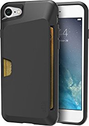 Silk iPhone 7 Wallet Case – Vault Slim Wallet for iPhone 7 [Protective Grip Card Case] – Black Onyx