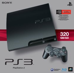 Sony PlayStation 3 Slim 320 GB Charcoal Black Console