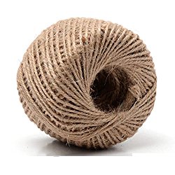 328 Feet Natural Rustic Jute Twine Jute Yarn String Rope Cord DIY For Drawstring Decor Antique Craft Wedding Gift Tags Wrapping Gardening Projects 2MM