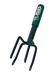 Bully Tools 92150 Steel Dirt Ripper Jr. with Beveled Tines and 6-Inch Handle