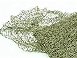 Fishing Net. 10-foot x 5-Foot Net Made of 3/4″ Squares Individually Knotted from Twisted Cotton/Nylo