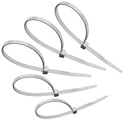 Tach-It 8″ x 40 Lb Tensile Strength Natural Colored Cable Tie (Pack of 1000)