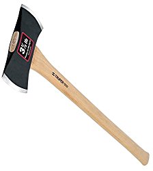 Truper 30524 3-1/2-Pound Double Bit Michigan Axe, Hickory Handle, 35-Inch