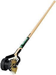 Truper 32100 Tru Tough Rotary Lawn Edger with Dual Wheel and Ash Handle, 48-Inch