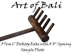 Art of Bali Zen Garden Rake Five Tine Desktop Rake – Zen Gardens
