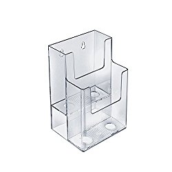 Azar 252032 Two-Tier Two-Pocket Trifold Brochure Holder (2 Pack)