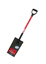 Bully Tools 82500 12-Gauge Edging and Planting Spade with Fiberglass D-Grip Handle
