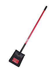 Bully Tools 82525 14-Gauge Square Point Shovel with Fiberglass Long Handle