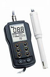 Hanna Instruments HI 9813-6N Waterproof pH/EC/TDS Temperature Meter Clean and Calibration Check for Growers, 0 to 50 Degree C, 9V Battery