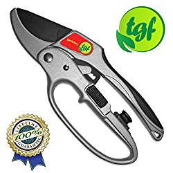Pruners, Ratchet Pruning Shears, Garden Tool, For Weak Hands, Gardening Gift For Any Occasion, Anvil Style