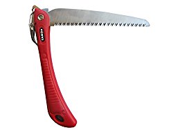 Tabor Tools Pruning Saw with Solid Grip Folding Handle, Multi-Purpose Hand Saw for Tree Trimming and Camping, 7.5″ Steel Turbocut Pull-Stroke Action Blade