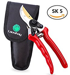 Titanium Pruning Shears – Best Pruning Tools,Pruning Snip,Tree Trimmer, Garden Shears, Hand Pruner-Included Nylon Sheath and Fancy Gift Box- Top Choice Bush, Shrub & Hedge Clippers.