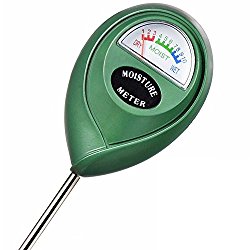 XLUX T10 Soil Moisture Sensor Meter – Soil Water Monitor, Hydrometer for Gardening, Farming, No Batteries Required