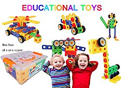 Creative Builder Set – Building Toys for Boys and Girls! 85+5 Bonus Pieces Set To Build Your Imagination Today! Learning and Kids Have Fun!