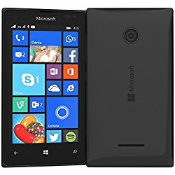 Microsoft Nokia Lumia 435 8GB Unlocked GSM Windows 8.1 Touchscreen Smartphone Black (International version, No Warranty)