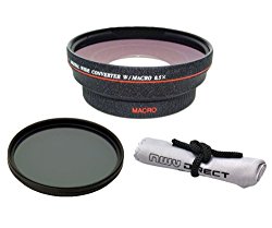 Nikon COOLPIX L830 HD (High Definition) 0.5x Wide Angle Lens With Macro + 82mm Circular Polarizing Filter + Lens Adapter + Nw Direct Micro Fiber Cleaning Cloth