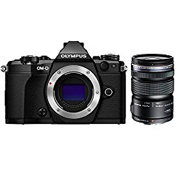 Olympus OM-D E-M5 Mark II Micro Four Thirds Digital Camera Body Only Black (V207040BU000) with Olympus M.ZUIKO DIGITAL ED 12-50mm F3.5-6.3 EZ Lens Black