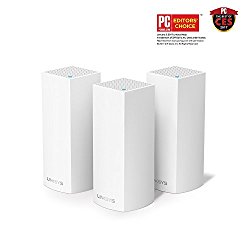 Linksys Velop Tri-band AC6600 Whole Home WiFi Mesh System Works with Amazon Alexa, 3-Pack (WHW0303)