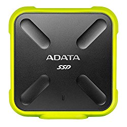 ADATA SD700 3D NAND 256GB Ruggedized Water/Dust/shock Proof External Solid State Drive Yellow (ASD700-256GU3-CYL)
