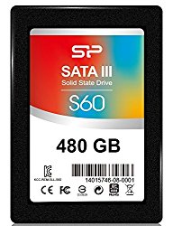Silicon Power 480GB S60 2.5″ 7mm SATA III 6Gb/s Internal Solid State Drive (SP480GBSS3S60S25)