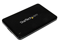 StarTech.com 2.5in USB 3.0 SATA Hard Drive Enclosure w/ UASP for Slim 7mm SATA III SSD / HDD – 7mm 2.5″ Drive Enclosure – SATA 6 Gbps
