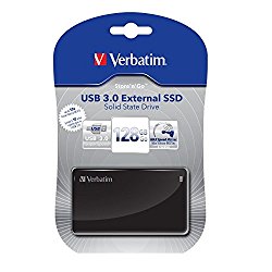 Verbatim 128GB Store ‘n’ Go USB 3.0 External Solid State Drive (SSD) 47622