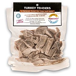 Fresh Is Best Freeze Dried Turkey Tender Pet Treats, 3.5-ounce bag