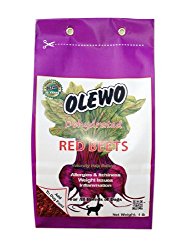 Olewo Dehydrated Red Beets Dog Food Supplement, Trial Size, 1.0-Pound