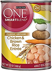 Purina ONE SmartBlend Classic Ground Wet Dog Food – (12) 3 oz. Cans