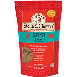 Stella & Chewy’s Freeze Dried Surf & Turf (Beef and Salmon) Dinner for Dogs, 15oz